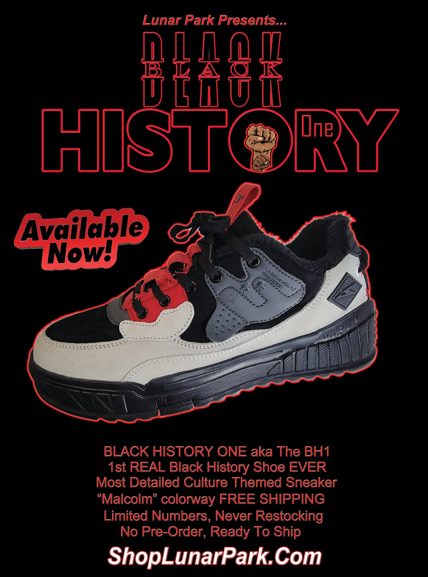 Black History One "MALCOLM" colorway